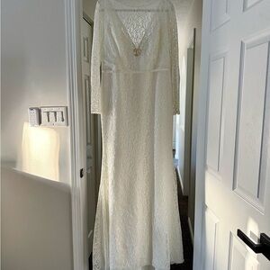 Elegant White Lace Gown - Karina - Karen Willis Holmes Wedding Dress